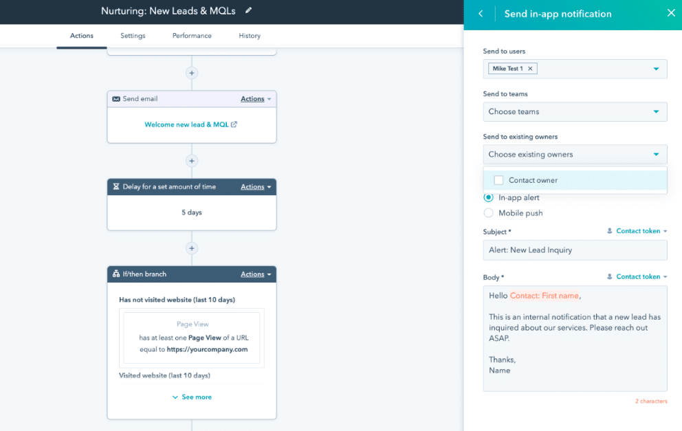 Marketing Automation Dashboard Hubspot