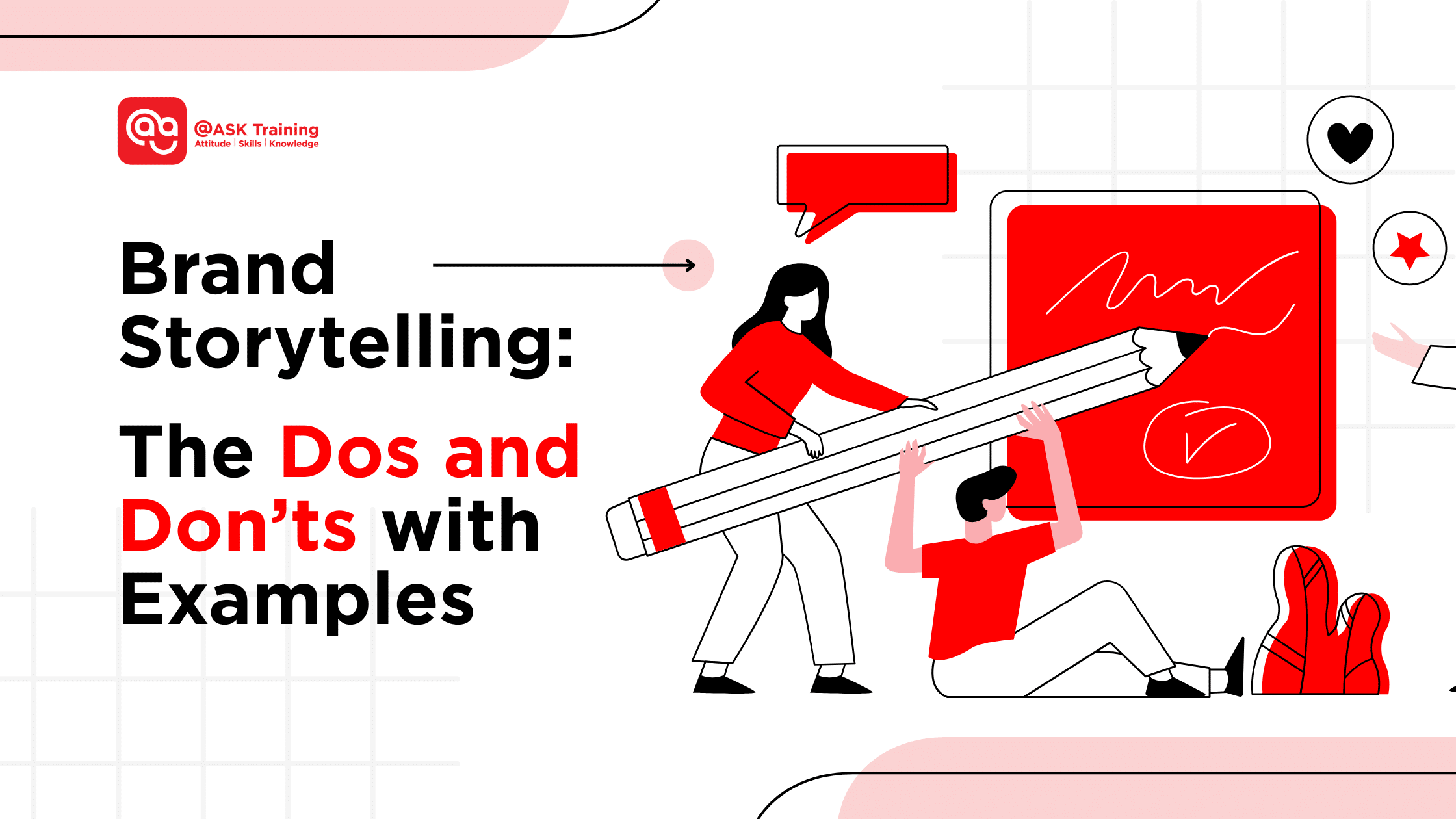 header banner for brand storytelling dos and donts with human elements