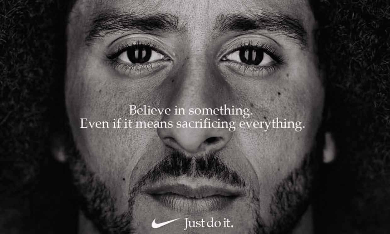 an image of nike's campaign as example of brand storytelling