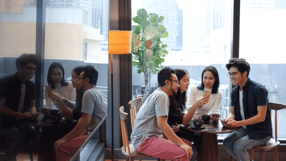 placeholder image of a group of friends hanging out