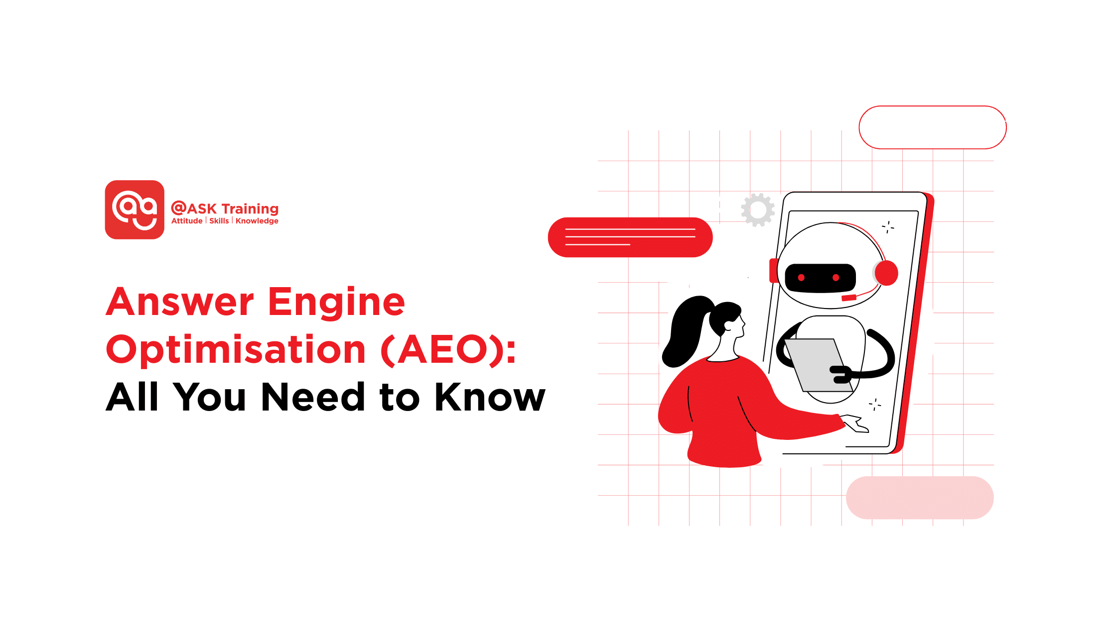 Answer engine optimisation AEO article poster