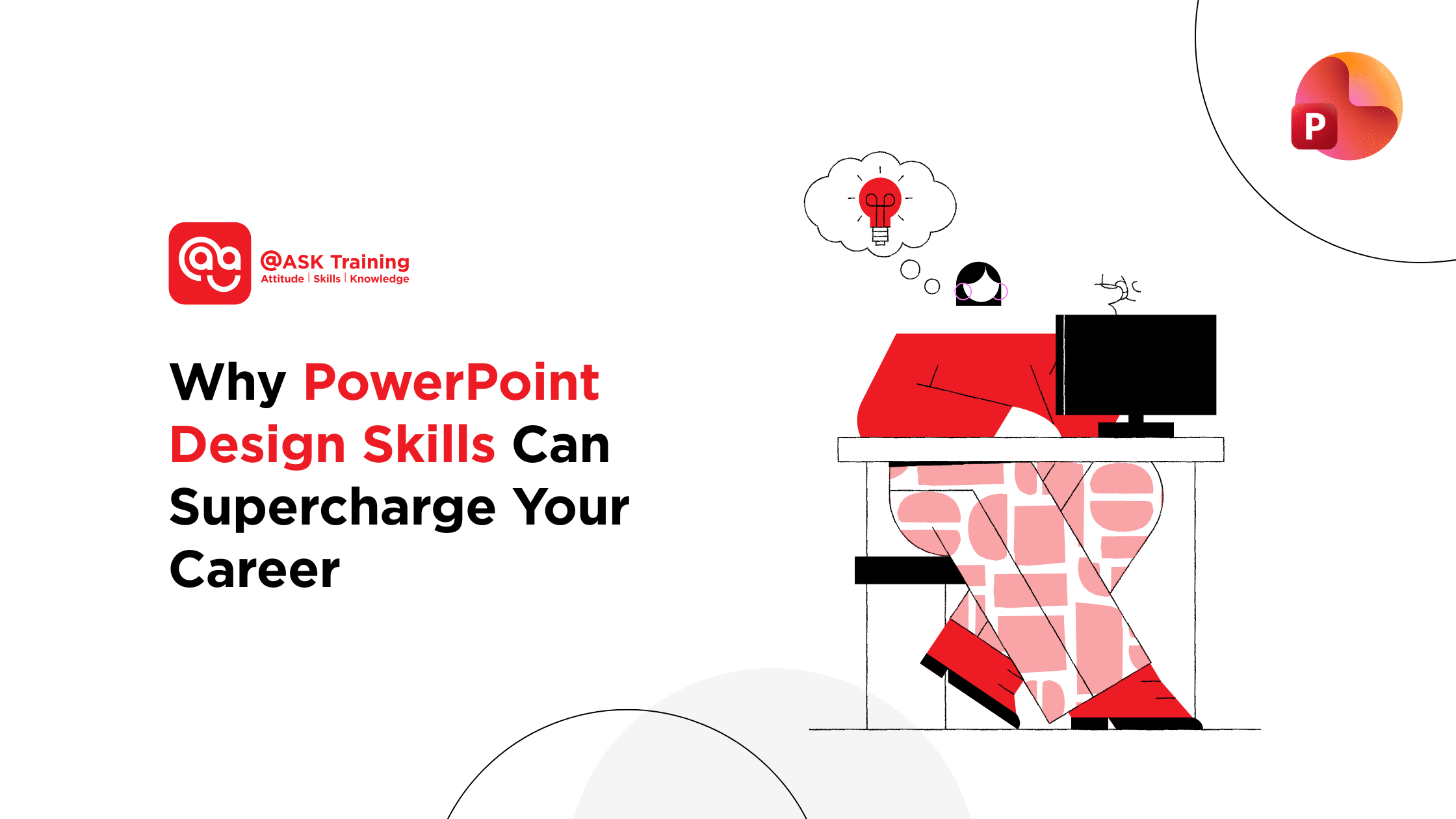 Article poster about why PowerPoint design skills can supercharge your career